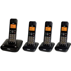 Telefone Dect Digital Sem Fio C/ Idêntificador de Chamadas e VIva Voz + 3 Ramais LYRIX550 - MRD4 - Vtech
