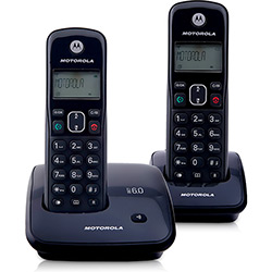 Telefone DECT Sem Fio Digital com Identificador de Chamadas e 1 Ramal Auri 2000-MRD2 Motorola