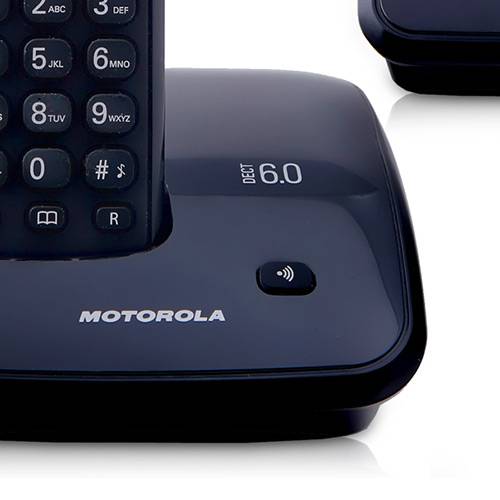 Telefone DECT Sem Fio Digital com Identificador de Chamadas e 2 Ramais Auri 2000-MRD3 Motorola
