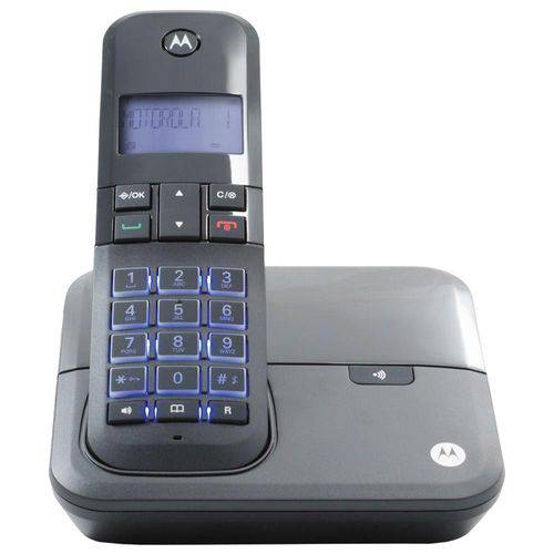 Telefone Digital Moto4000se Motorola, Sem Fio com Identificador de Chamadas - Preto