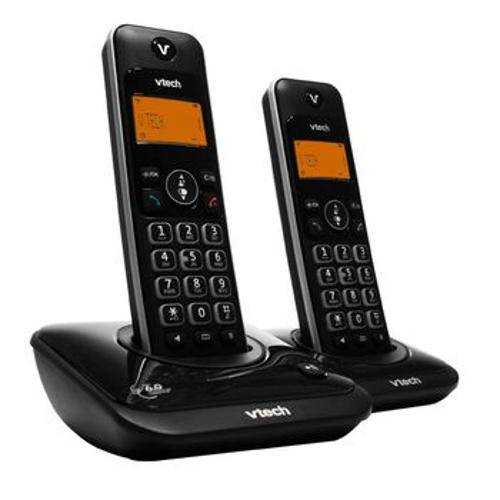 Telefone Digital S/Fio Lyrix 550-Mrd2 C/Id C/1 Ramal Preto Vtech