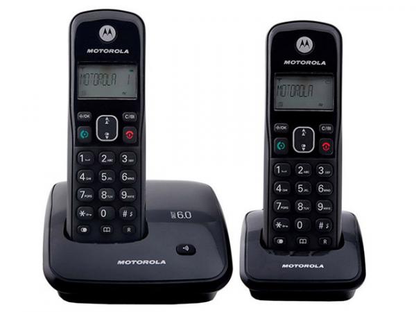 Telefone Digital Sem Fio Motorola Até 5 Ramais - Identificador de Chamadas - AURI 2000 MRD2