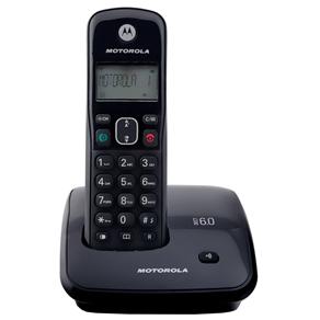 Telefone Digital Sem Fio Motorola Dect 6.0 Auri 3000 com Identificador de Chamadas e Viva-Voz - Preto