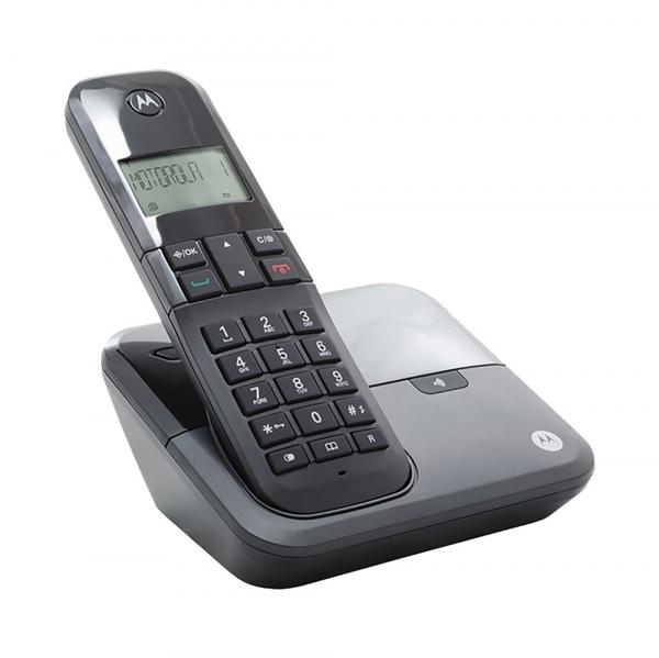 Telefone Digital Sem Fio Motorola Moto3000 com Identificador de Chamadas Preto - Motorola