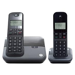 Telefone Digital Sem Fio Motorola MOTO3000 MRD2 com Identificador de Chamadas + 1 Ramal - Preto