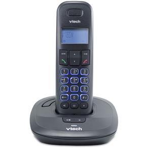 Telefone Digital Sem Fio VTech VT650-SE com Secretária Eletrônica, Identificador de Chamadas, Viva-voz, Visor e Teclado Iluminados - Preto