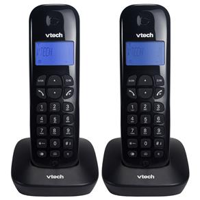 Telefone Digital Sem Fio Vtech VT680 - MRD2 com Identificador de Chamadas, Visor e 2 Ramais - Preto