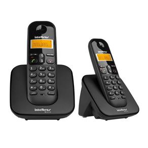 Telefone Fixo Sem Fio com Ramal Adicional Preto Bina TS 3110 Intelbras Top Melhor da Categoria