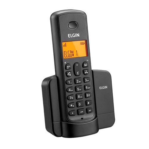 Telefone Fixo Sem Fio com Viva Voz Preto Tsf 8001 Elgin