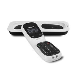 Telefone Intelbras Branco TS 80v Sem Fio com Babá Eletronica e Identificação de Chamadas Digital