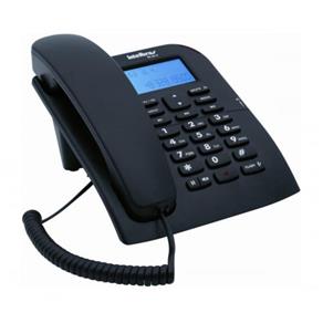 Telefone Intelbras com Fio e Identificador de Chamada Preto Tc60Id