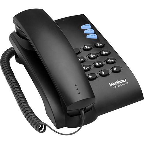 Telefone Intelbras IP Preto - TIP 100 LITE