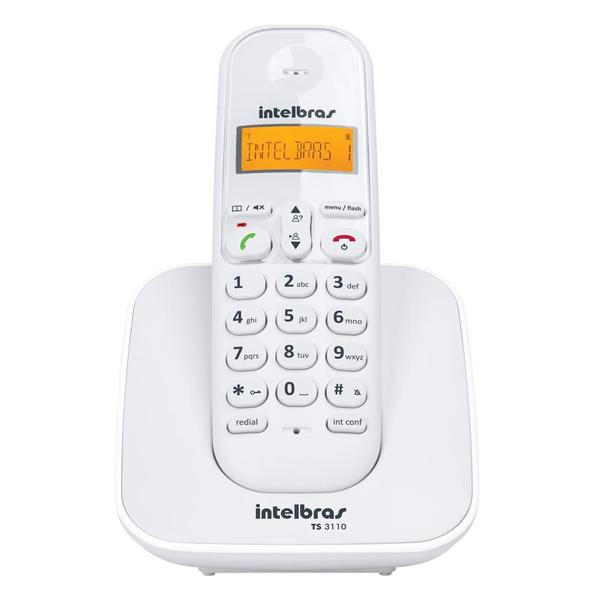 Telefone Intelbras Sem Fio Ts3110 Branco - 4123010 - Intelbras - Comunicação