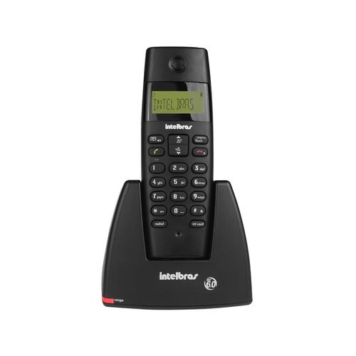 Telefone Intelbras Sem Fio Ts40 R Preto - 4070352