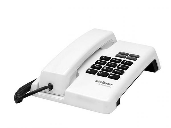 Telefone Intelbras TC 50 Premium Branco Ártico com Fio