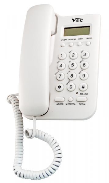 Telefone Mesa C/Bina Branco 46 Vec