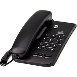 Telefone Padrão com Transferência de Chamadas Preto - Lig