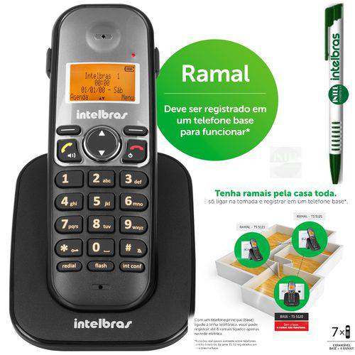Tudo sobre 'Telefone Ramal Intelbras Ts 5121 para Porteiro Tis 5010'