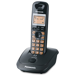 Telefone S/ Fio DECT 6.0 C/ Identificador de Chamadas, Display e Teclado Iluminado e Agenda P/ Até 50 Contatos - KX-TG4011LBT Preto Metálico - Panasonic