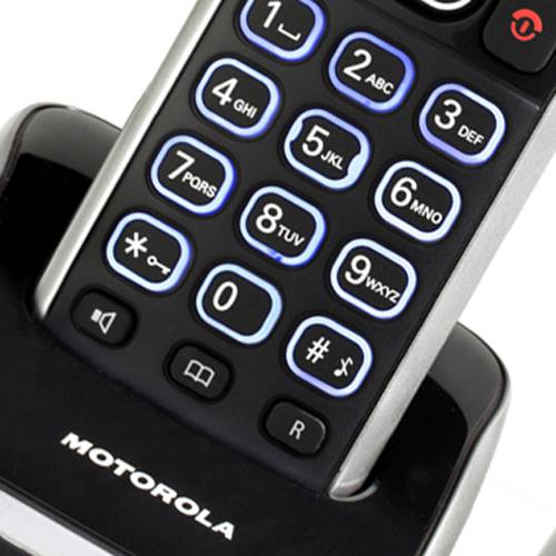 Telefone S/Fio DECT 6.0 C/ Identificador de Chamadas e Viva Voz + 2 Ramais AURI3500 MRD3 - Motorola