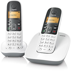 Telefone S/ Fio DECT 6.0 C/ Identificador de Chamadas, Viva-Voz e Display Iluminado A490 Branco + Ramal S/ Fio DECT 6.0 com Identificador de Chamadas, Viva-Voz e Display Iluminado A49H Branco - Siemens Gigaset