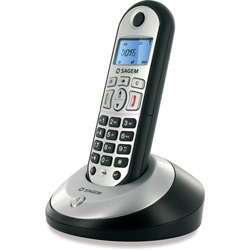 Telefone S/ Fio Dect 6.0 com Identificador de Chamadas, Viva-voz, Backlight Azul, Multi-ramal - Sagem