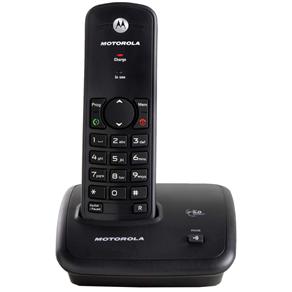 Telefone S/ Fio Motorola FOX500 Preto DECT 6.0 Digital