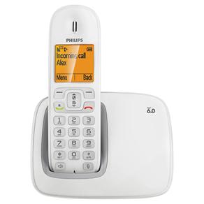 Telefone S/ Fio Philips CD2901W Branco com Display, Iluminado Id. Chamadas e Viva-voz