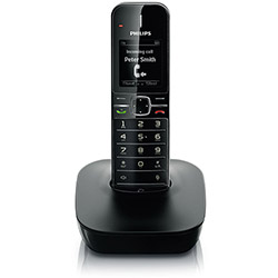 Telefone S/ Fio -Série 4000 - CD4801B/78 Preto- BeNear Philips