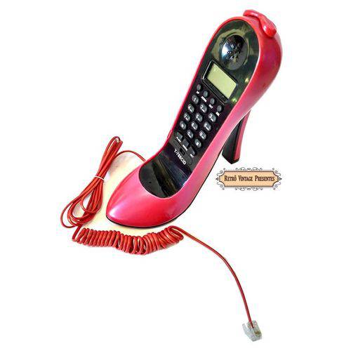 Telefone Sapato Vermelho