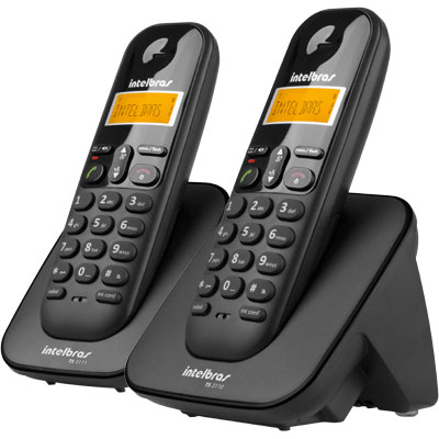 Telefone Sem Fio + 1 Ramal Ts 3112 Preto - Intelbras
