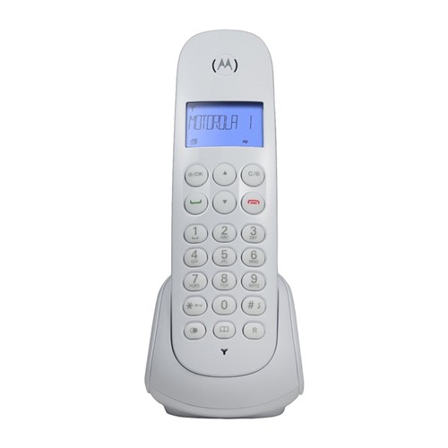 Telefone Sem Fio Branco Digital com Identificador Moto700w Motorola