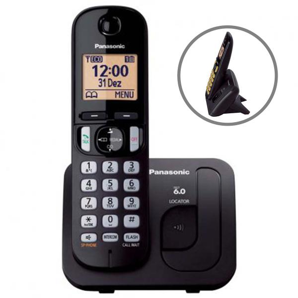Telefone Sem Fio C/ Viva Voz Kx-tgc210lbb Panasonic