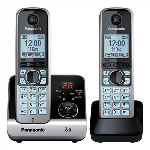 Telefone Sem Fio com Base e Ramal Kx-Tg6722 Panasonic