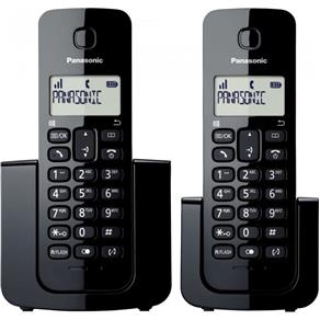 Telefone Sem Fio com Base + Ramal com Id/Viva-Voz Kx-Tgb112Lbb Preto - Panasonic