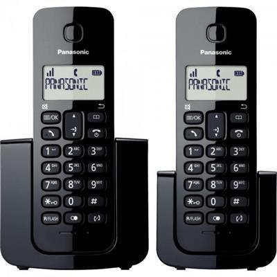 Telefone Sem Fio com ID Base + Ramal KX-TGB110LBB Preto PANASONIC
