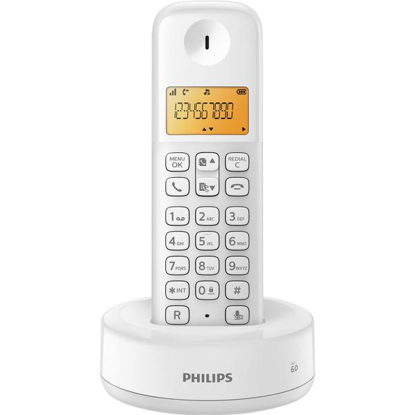 Telefone Sem Fio com ID D1301W/BR Branco - Philips