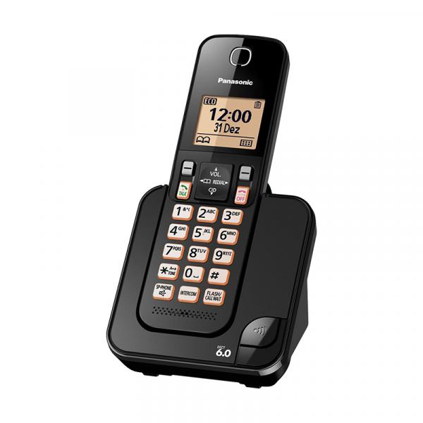 Telefone Sem Fio com ID Preto KX-TGC350LBB - Panasonic