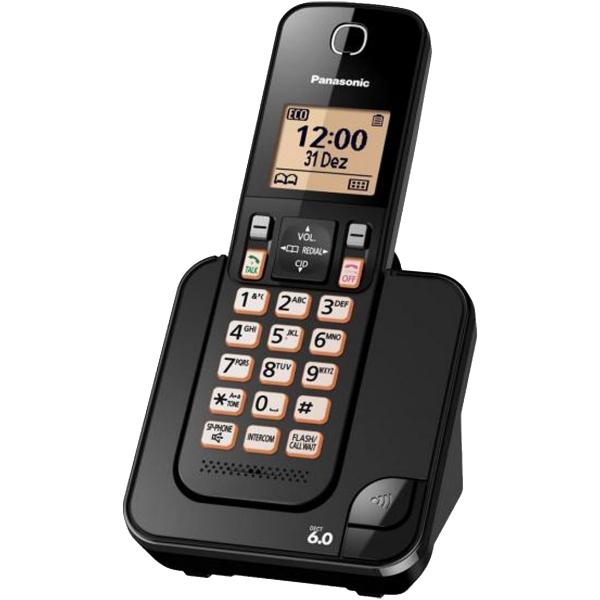 Telefone Sem Fio com ID Preto - PANASONIC KX-TGC350LBB
