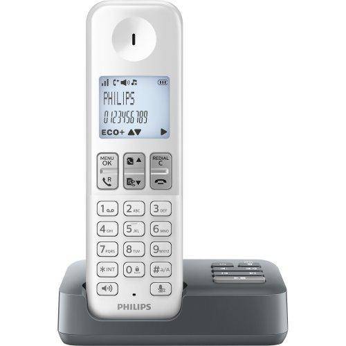 Telefone Sem Fio com Id/Secretária/Viva-Voz D2351wg/Br Branco Philips