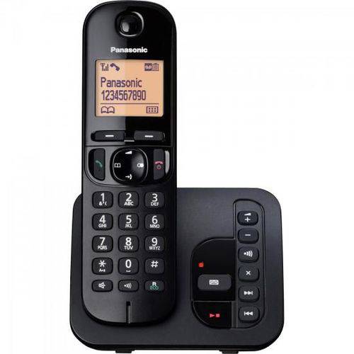 Tudo sobre 'Telefone Sem Fio com Id/Secretária/Viva Voz Kx-Tgc220lbb Preto Panasonic'