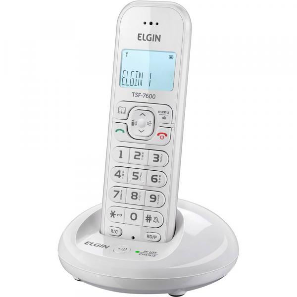 Telefone Sem Fio com Identificador Branco Tsf7600 Elgin