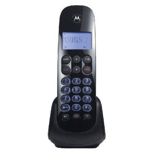 Telefone Sem Fio com Identificador de Chamada, Secretária Digital e Viva Voz Moto750se Preto