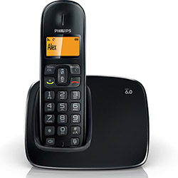 Telefone Sem Fio com Identificador de Chamadas e Viva Voz CD1911B/BR - Philips