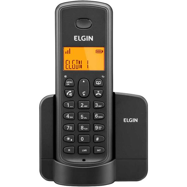 Telefone Sem Fio com Identificador de Chamadas TSF 8001 Preto Elgin - Elgin