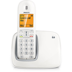 Telefone Sem Fio com Identificador de Chamadas, Viva Voz CD2901W/BR - Philips