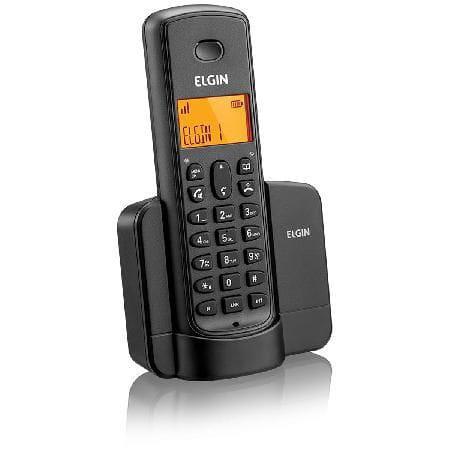 TELEFONE SEM FIO COM IDENTIFICADOR e VIVA VOZ TSF8001 ELGIN Cor:Preto