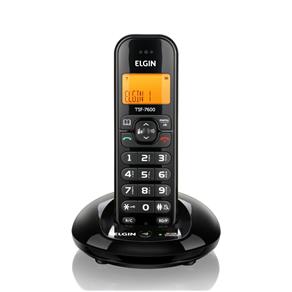Telefone Sem Fio com Identificador TSF 7600 Preto Elgin Preto