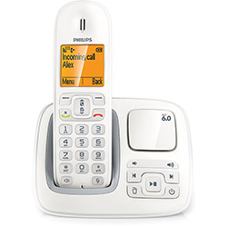 Telefone Sem Fio com Secretária Eletrônica, Identificador de Chamadas, Viva Voz CD2951W/BR - Philips