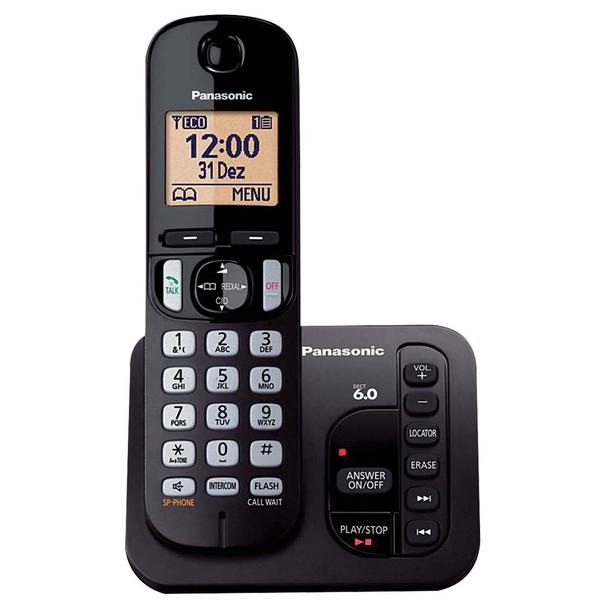 Telefone Sem Fio com Secretária Eletrônica Panasonic KX-TGC220LBB